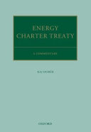 The Energy Charter Treaty, a commentary /