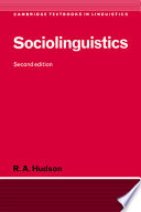 Sociolinguistics /