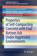 Properties of self-compacting concrete with coal bottom ash under aggressive environments /