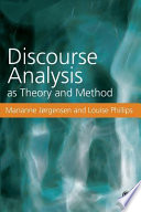 Discourse analysis as theory and method /