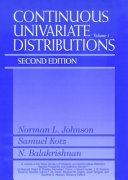 Continuous univariate distributions /