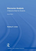 Discourse analysis : a resource book for students /