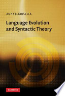Language evolution and syntactic theory /