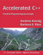 Accelerated C++ : practical programming by example /