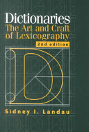 Dictionaries : the art and craft of lexicography /