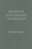 Religion in legal thought and practice /