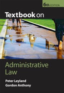 Textbook on administrative law /