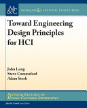 Toward engineering design principles for HCI /
