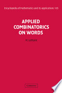Applied combinatorics on words /