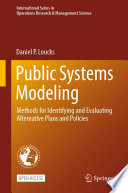 Public systems modeling : methods for identifying and evaluating alternative plans and policies /