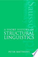 A short history of structural linguistics /