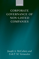 Corporate governance of non-listed companies /