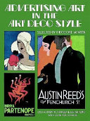 Advertising art in the Art Deco style /