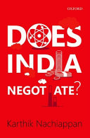 Does India negotiate? /