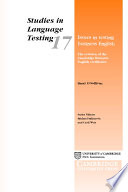 Issues in testing business English : the revision of the Cambridge Business English certificates /