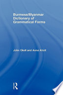 Burmese/Myanmar dictionary of grammatical forms /
