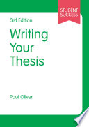 Writing your thesis /