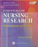 Essentials of nursing research : methods, appraisal, and utilization /