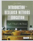 Introduction to research methods in education /