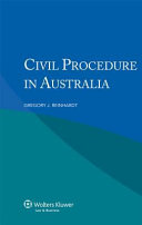 Civil procedure in Australia /