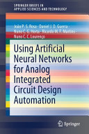 Using artificial neural networks for analog integrated circuit design automation /