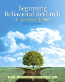 Beginning behavioral research : a conceptual primer /