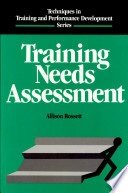 Training needs assessment /