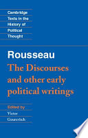 The discourses and other early political writings /