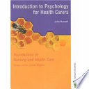 Introduction to psychology for health carers /