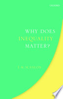 Why does inequality matter? /