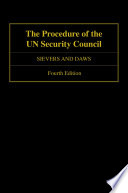 The procedure of the UN Security Council /