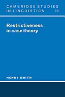 Restrictiveness in case theory /