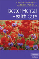 Better mental health care /