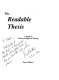 The readable thesis : a guide to clear and effective writing /