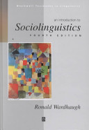 An introduction to sociolinguistics /