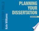Planning your dissertation /