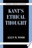 Kant's ethical thought /