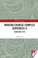 Modern Chinese complex sentences II.